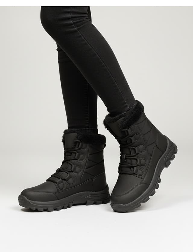 بوت برفی زنانه Runnix Shoes با کفی حرارتی و آستر خز، ضدآب با زیره ضخیم مدل SNORA بوت برفی زنانه Runnix Shoes با کفی حرارتی و آستر خز، ضدآب با زیره ضخیم مدل SNORA