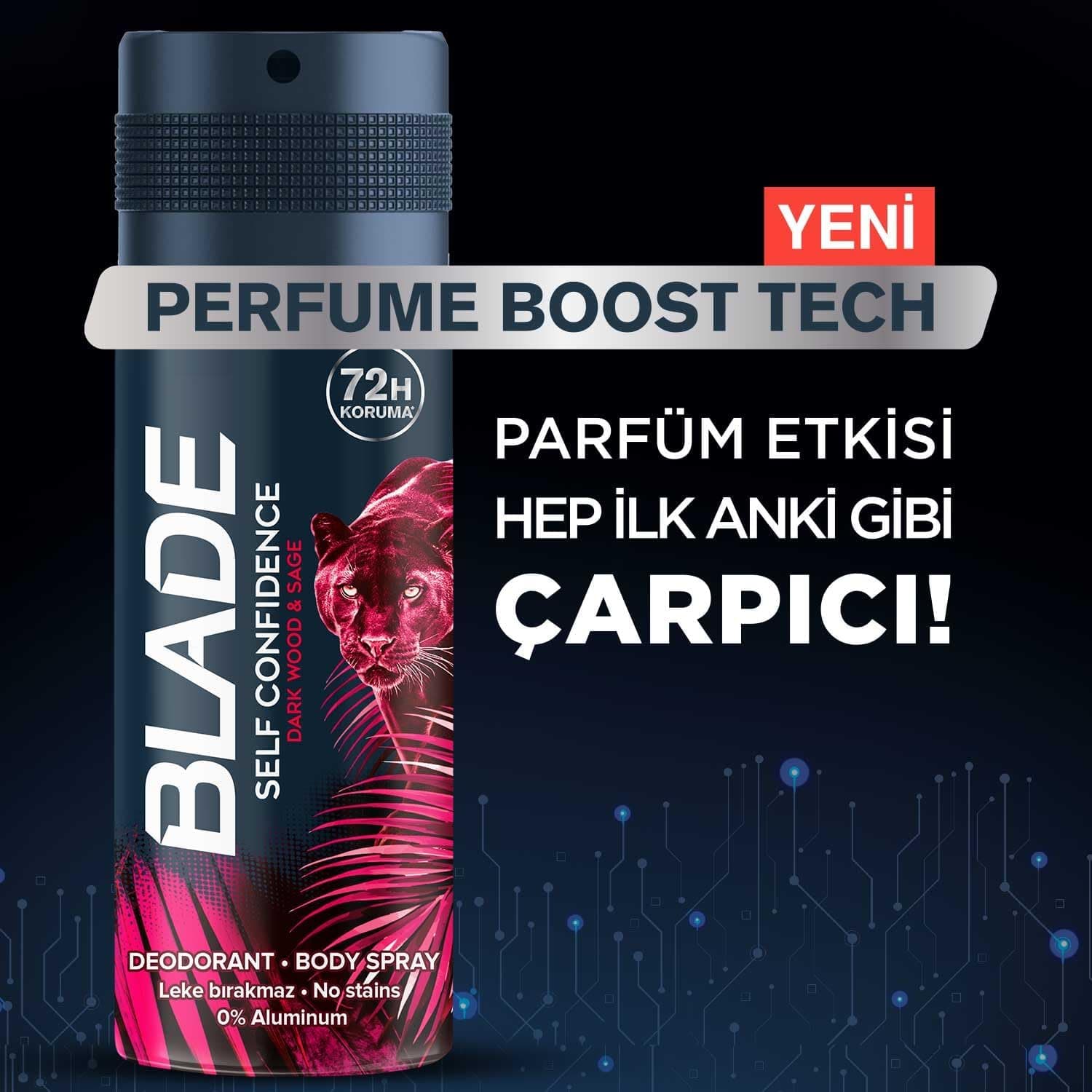 دئودورانت Blade Self Confidence 150ml دئودورانت Blade Self Confidence 150ml