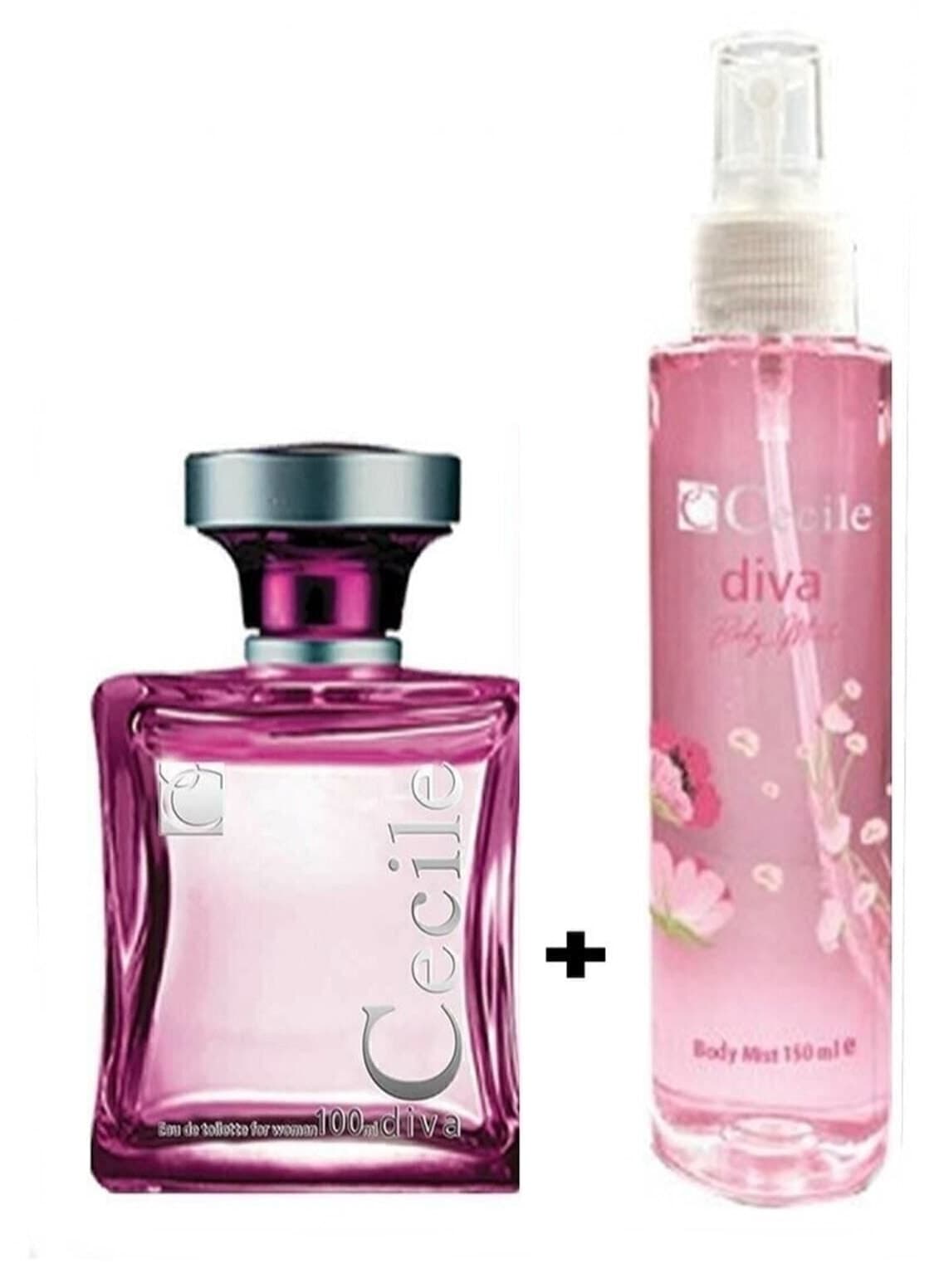 ادو تویلت و بادی میست Cecile Diva مدل 2×150 ml ادو تویلت و بادی میست Cecile Diva مدل 2×150 ml