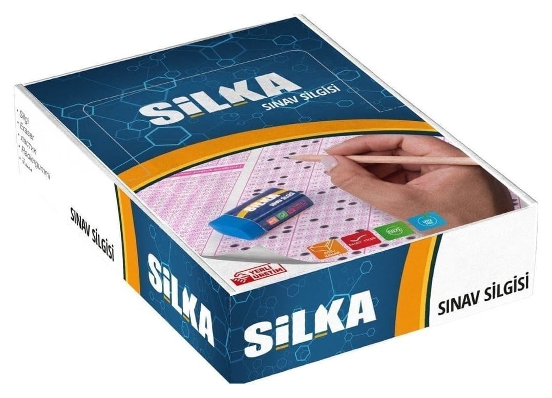 پاککن پسرانه Silka سایز متوسط پاککن آزمون ÖSYM بسته 6 عددی پاککن پسرانه Silka سایز متوسط پاککن آزمون ÖSYM بسته 6 عددی