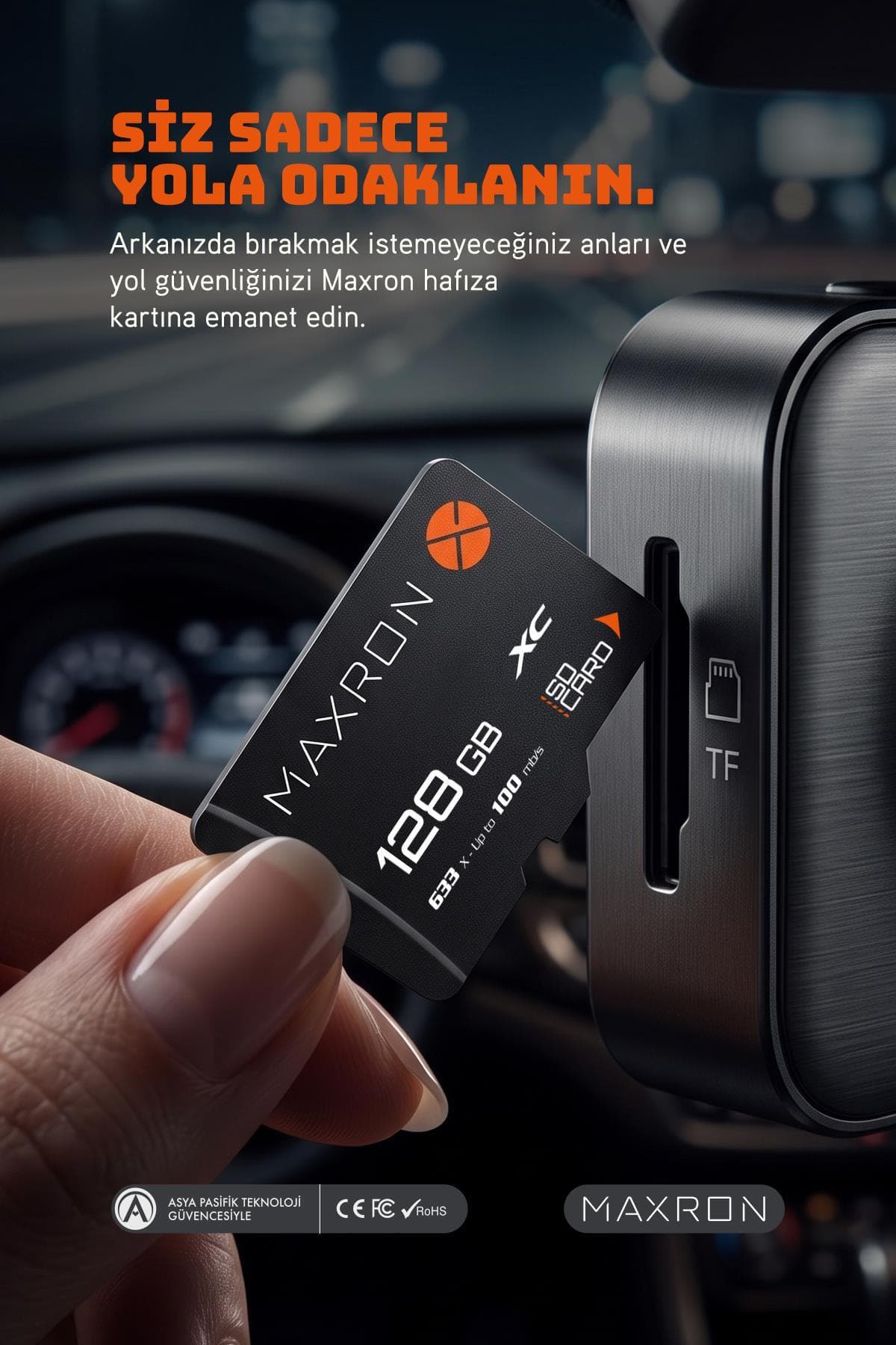 کارت حافظه SD با آداپتور Maxron ظرفیت 128 GB سرعت 100 Mb/s کارت حافظه SD با آداپتور Maxron ظرفیت 128 GB سرعت 100 Mb/s