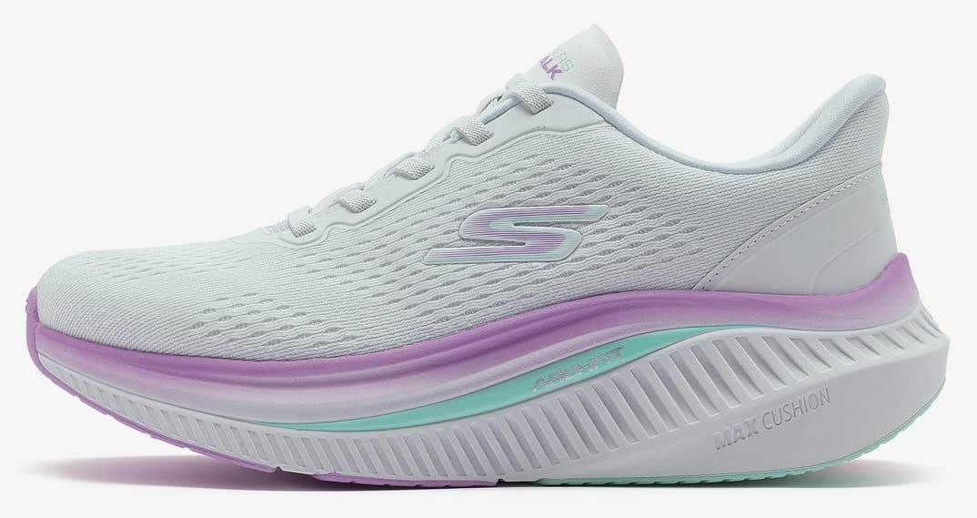 کفش پیادهروی زنانه Skechers سفید GO WALK MAX CUSHIONING ARCH FIT-ROSLYN مدل 125581 WMLT کفش پیادهروی زنانه Skechers سفید GO WALK MAX CUSHIONING ARCH FIT-ROSLYN مدل 125581 WMLT