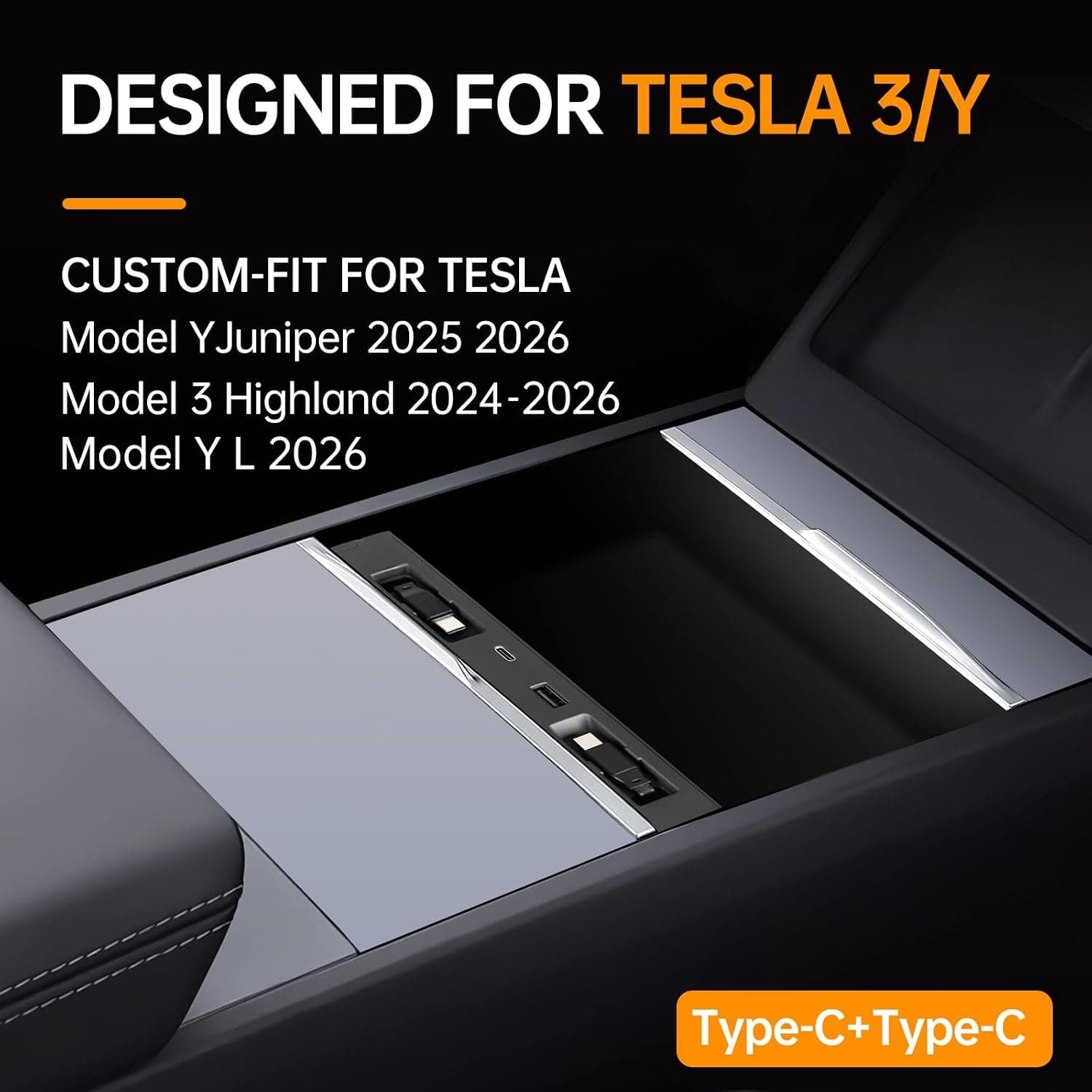 هاب USB دوپورت Type-C DGXWLLW مخصوص Tesla Model Y Juniper 3 Highland Y L هاب USB دوپورت Type-C DGXWLLW مخصوص Tesla Model Y Juniper 3 Highland Y L