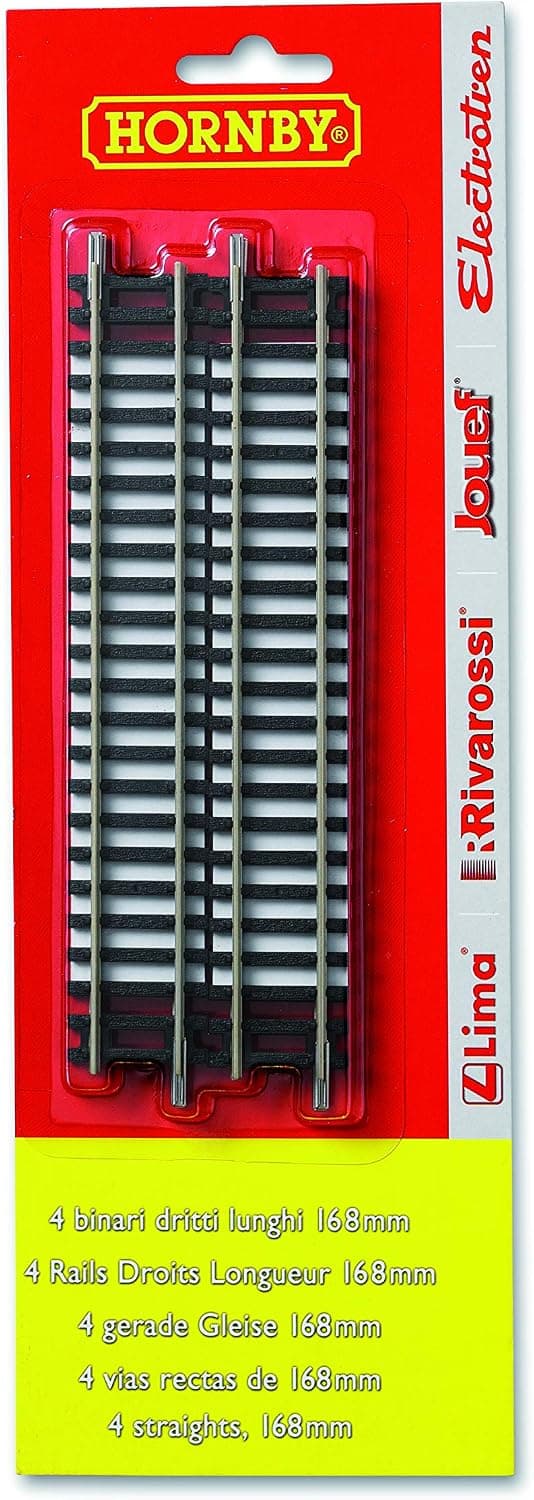 ریل مستقیم Hornby بسته بلیستری x 4 مدل R600 ریل مستقیم Hornby بسته بلیستری x 4 مدل R600