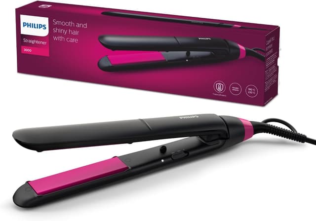 اتو مو PHILIPS با صفحات سرامیکی کراتین و فناوری ThermoProtect، 2 تنظیم دما، قفل دکمه، مدل BHS375/00 اتو مو PHILIPS با صفحات سرامیکی کراتین و فناوری ThermoProtect، 2 تنظیم دما، قفل دکمه، مدل BHS375/00