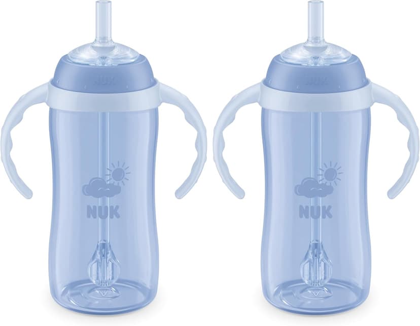 لیوان آموزشی NUK با نی نرم 10 oz 8 ماه به بالا لیوان آموزشی NUK با نی نرم 10 oz 8 ماه به بالا