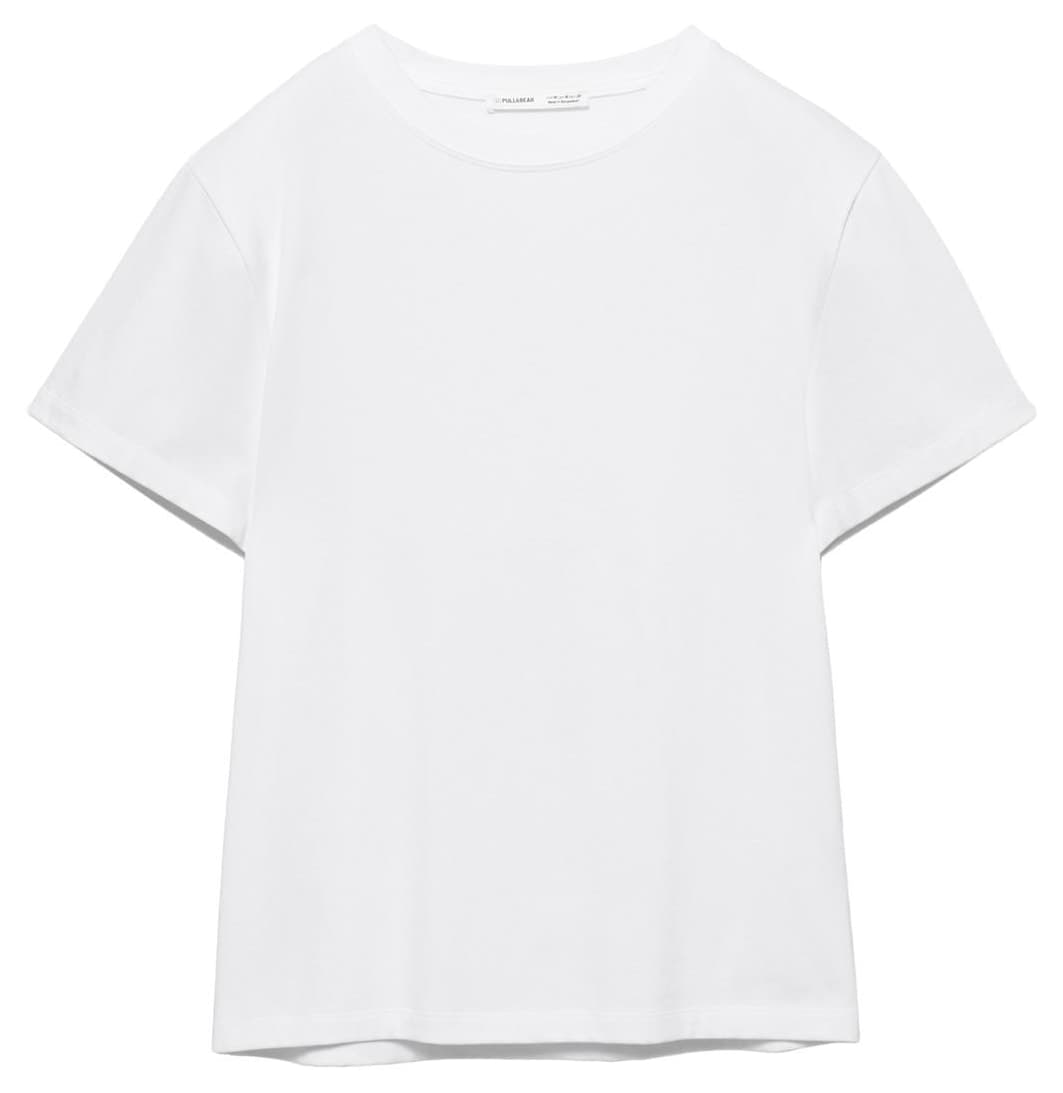 تیشرت زنانه Pull & Bear آستین کوتاه Basic تیشرت زنانه Pull & Bear آستین کوتاه Basic
