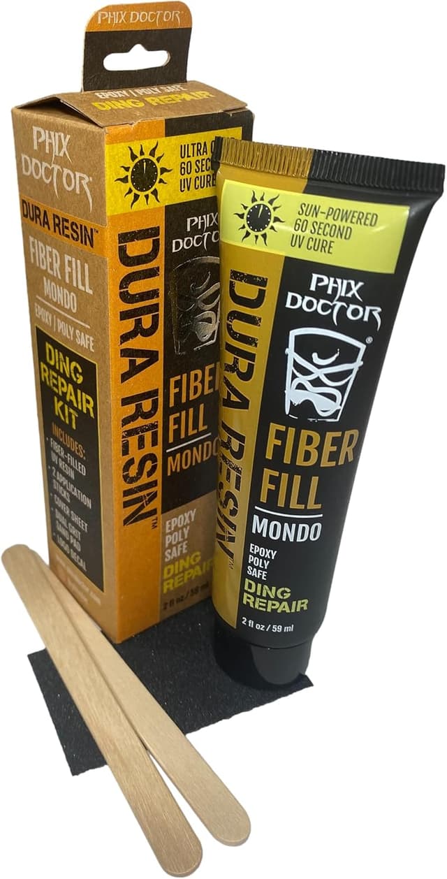 کیت تعمیر آسیب تخته موجسواری Phix Doctor SunPowered Dura Resin Mondo Dual Formula سازگار با اپوکسی و پلیاستر کیت تعمیر آسیب تخته موجسواری Phix Doctor SunPowered Dura Resin Mondo Dual Formula سازگار با اپوکسی و پلیاستر