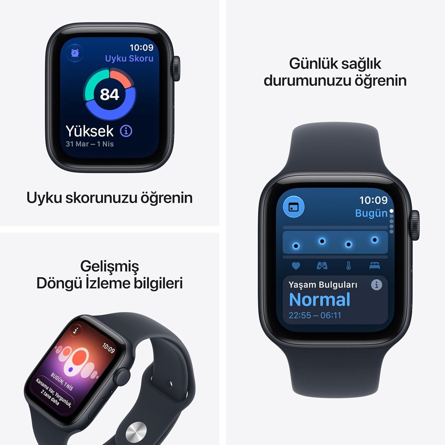 ساعت هوشمند Apple Watch SE 3 GPS 44 mm بدنه آلومینیومی نیمهشب ساعت هوشمند Apple Watch SE 3 GPS 44 mm بدنه آلومینیومی نیمهشب