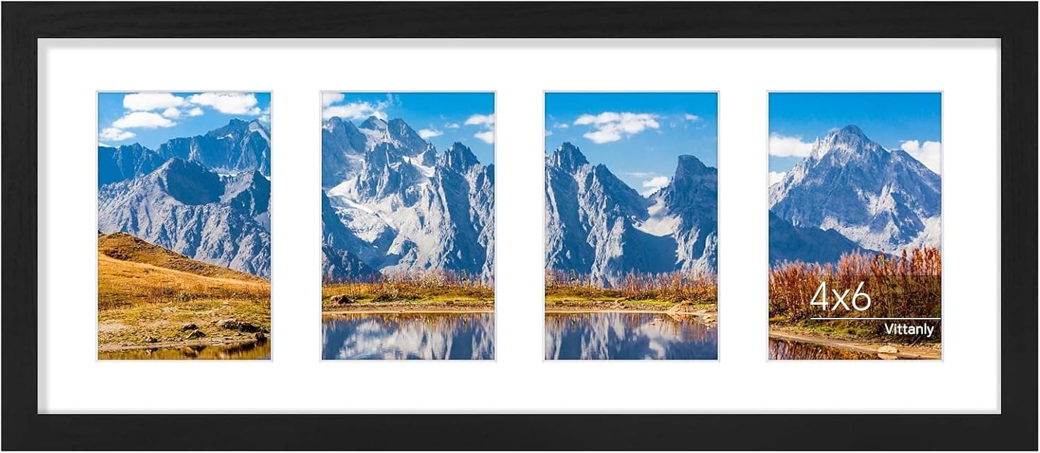قاب عکس کلاژ Vittanly سایز 8x10 دیواری و رومیزی طبیعی روشن قاب عکس کلاژ Vittanly سایز 8x10 دیواری و رومیزی طبیعی روشن