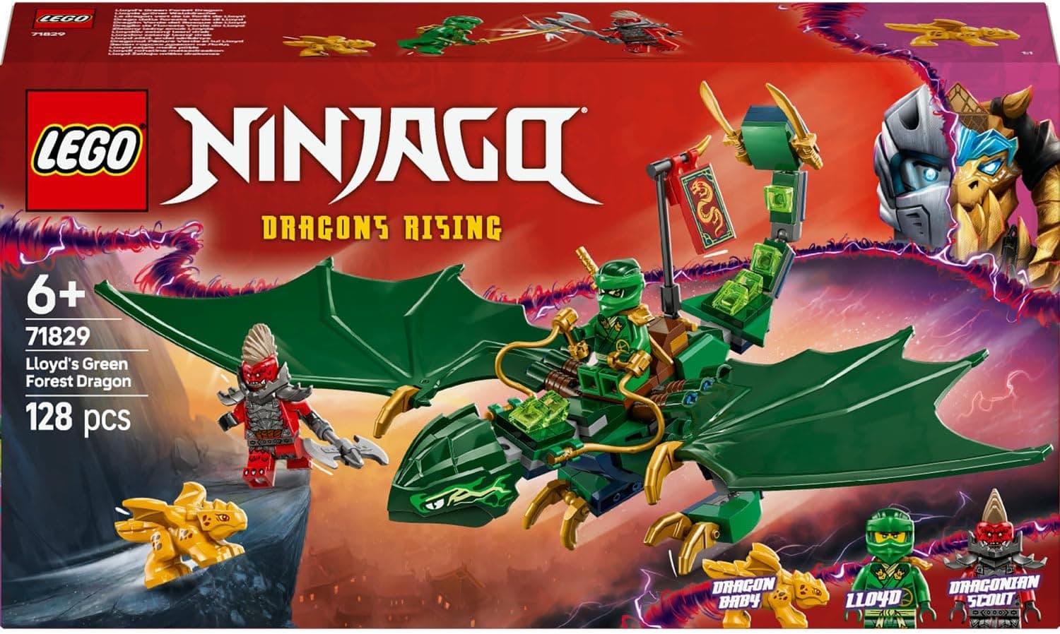 لگو NINJAGO اژدهای جنگل سبز لوید مدل 71829 لگو NINJAGO اژدهای جنگل سبز لوید مدل 71829