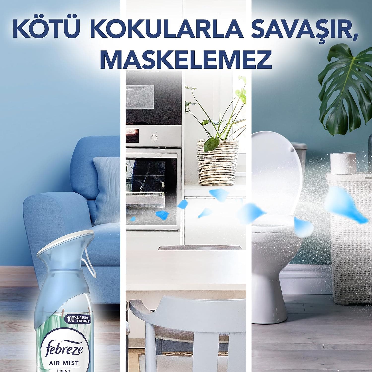 اسپری خوشبوکننده هوای Febreze با رایحه کتان 185ML اسپری خوشبوکننده هوای Febreze با رایحه کتان 185ML