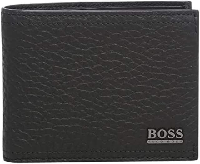 کیف پول مردانه BOSS چرمی 100% مشکی مدل Manprio کیف پول مردانه BOSS چرمی 100% مشکی مدل Manprio