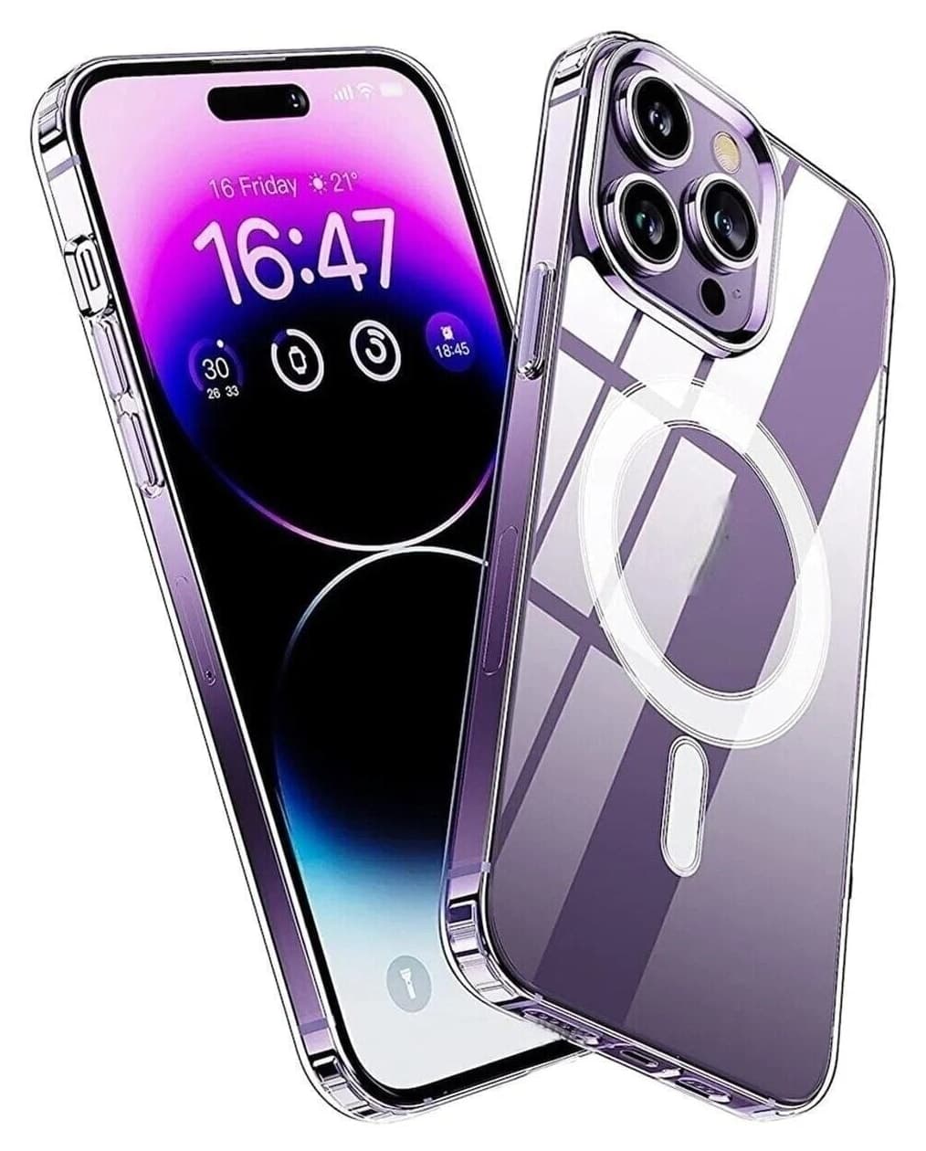 قاب Fibaks iPhone 14 Pro Max مگسیف شارژ بیسیم سخت شفاف ضدضربه قاب Fibaks iPhone 14 Pro Max مگسیف شارژ بیسیم سخت شفاف ضدضربه