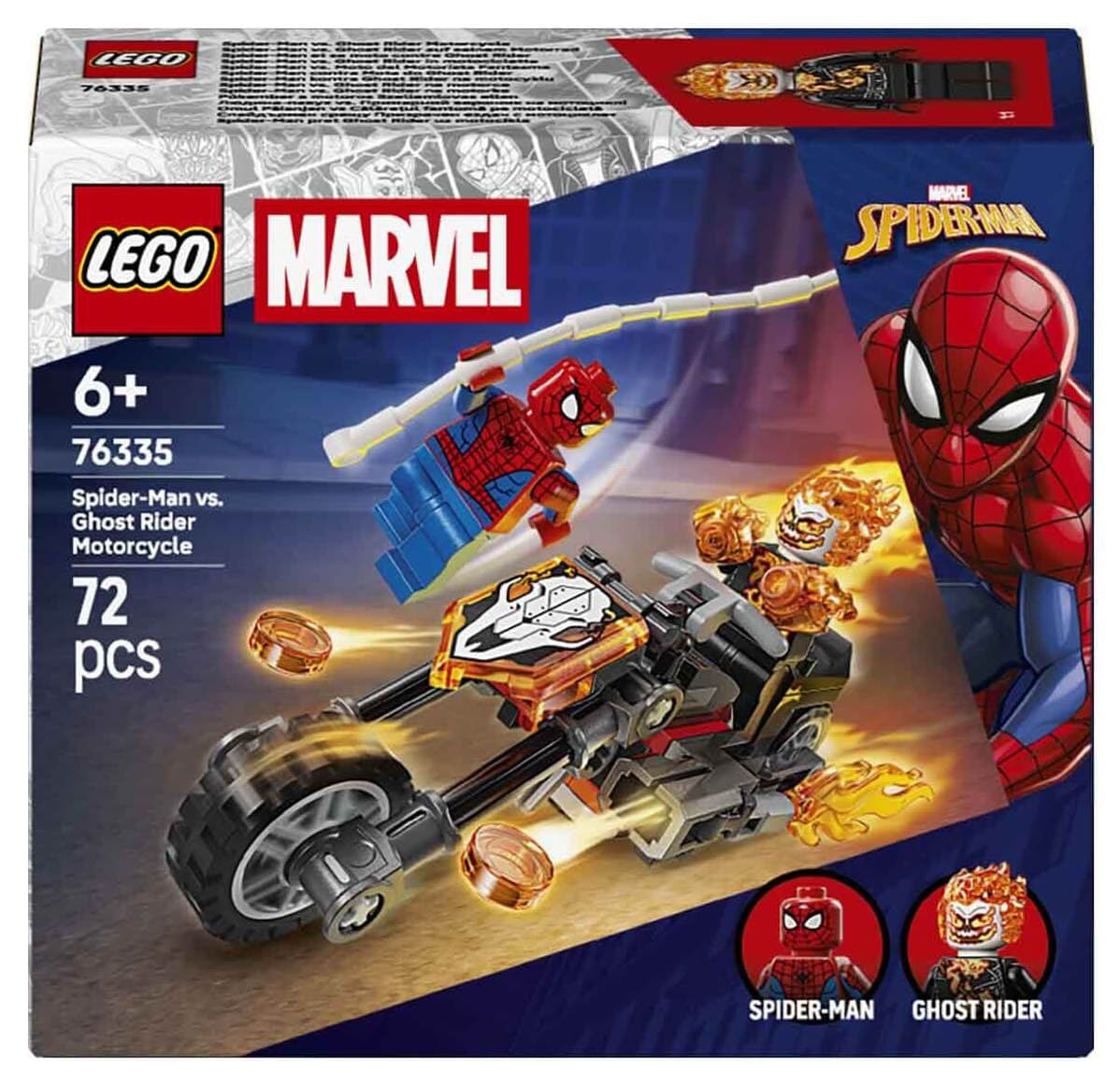 لگو Marvel ست مدل Spider-Man مقابل موتورسیکلت Ghost Rider 76335 لگو Marvel ست مدل Spider-Man مقابل موتورسیکلت Ghost Rider 76335