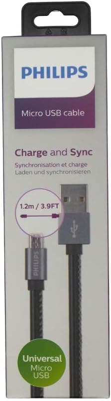 کابل Philips میکرو USB مدل DLC2518B/97 کابل Philips میکرو USB مدل DLC2518B/97