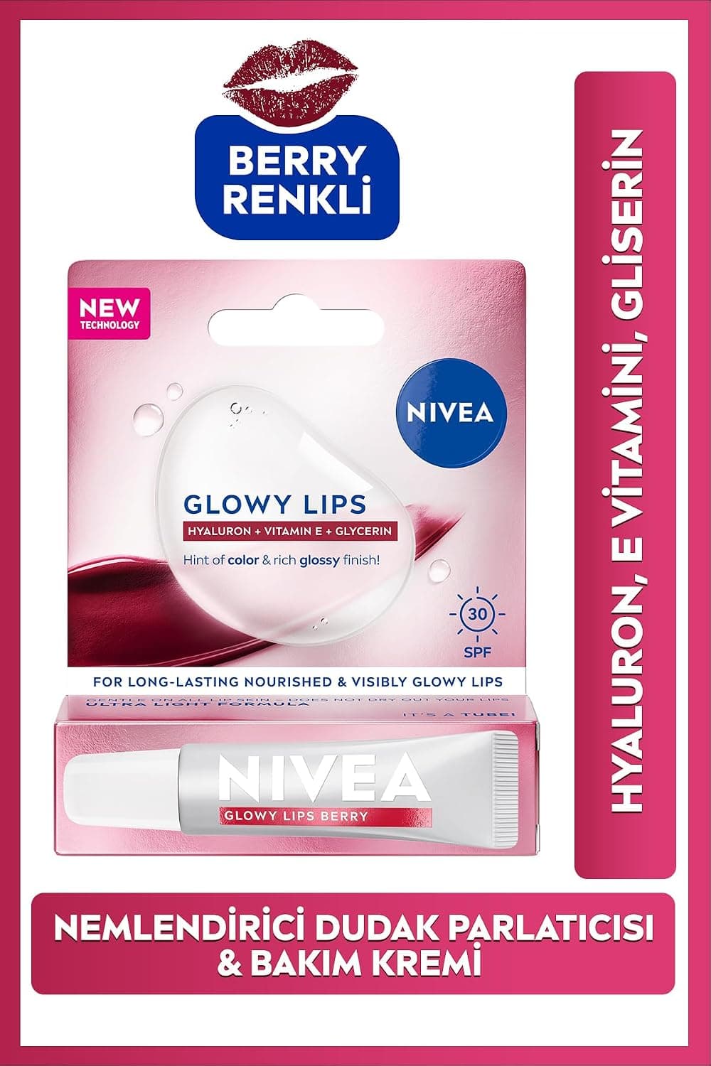 آب میسلار پاککننده آرایش NIVEA 400 Ml و کرم مرطوبکننده لب رنگی مدل Glowy Lips Berry آب میسلار پاککننده آرایش NIVEA 400 Ml و کرم مرطوبکننده لب رنگی مدل Glowy Lips Berry