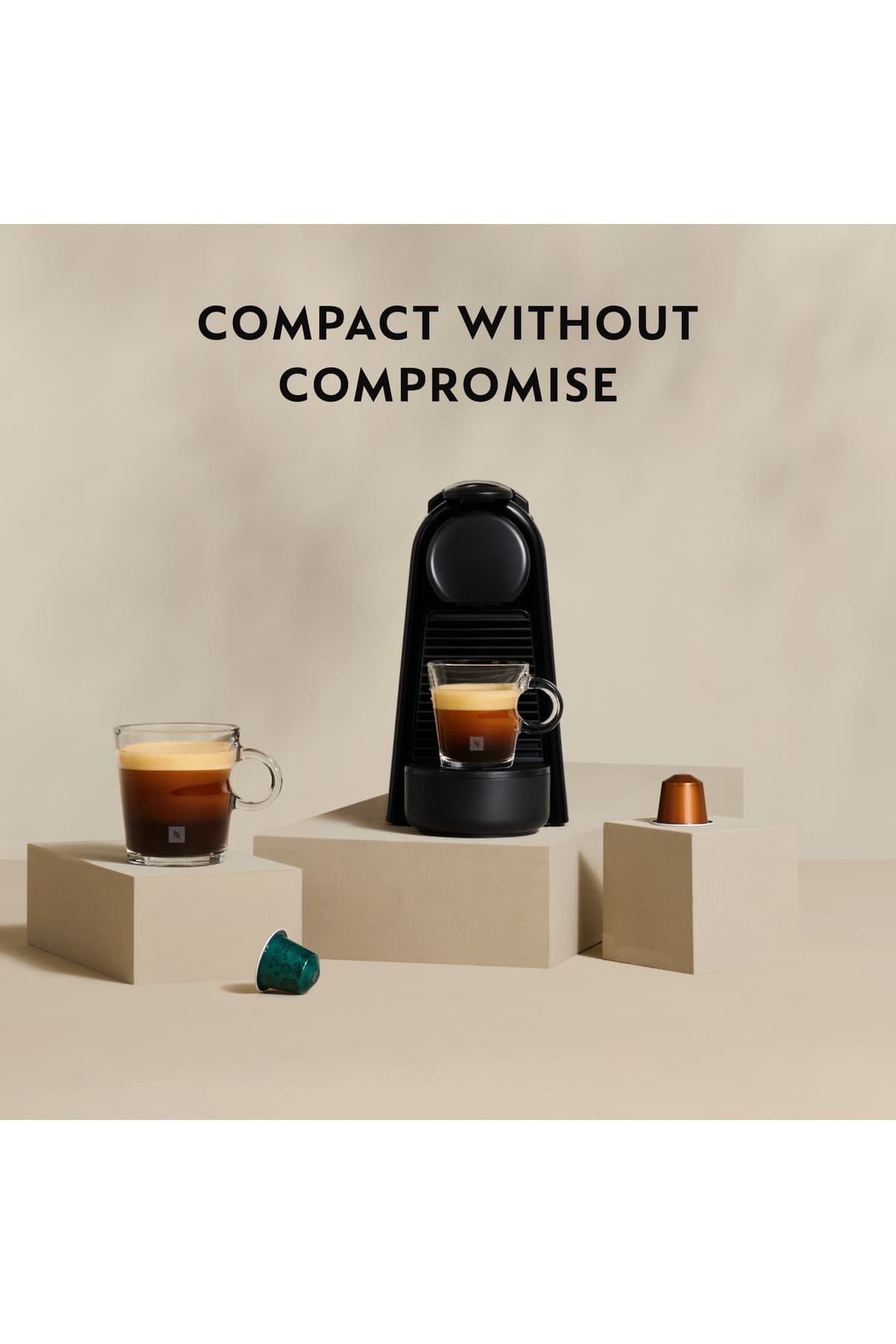 قهوهساز Nespresso سفید مات مدل Essenza Mini D30 قهوهساز Nespresso سفید مات مدل Essenza Mini D30