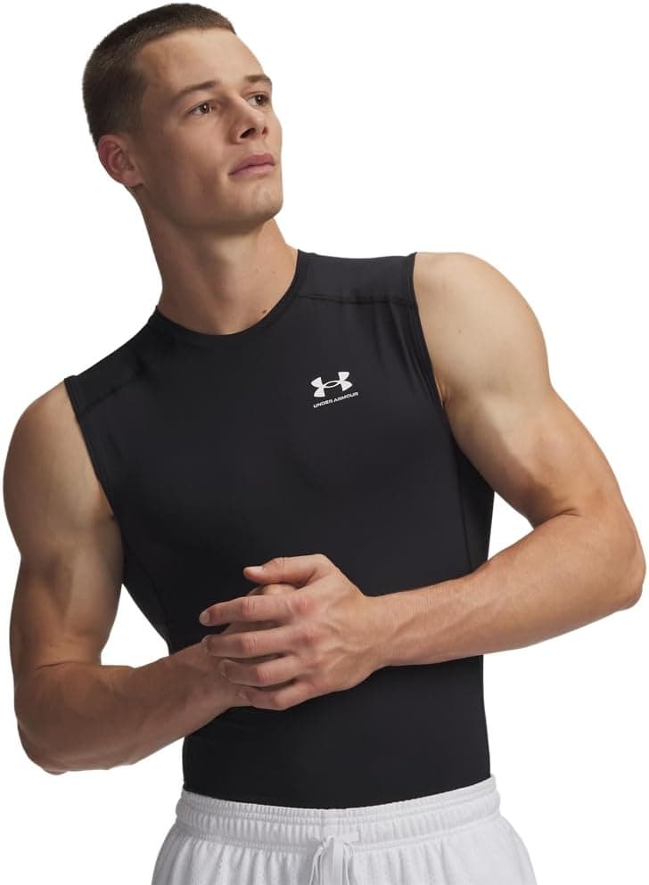تیشرت مردانه Under Armour بدون آستین کامپرشن Heat Gear تیشرت مردانه Under Armour بدون آستین کامپرشن Heat Gear