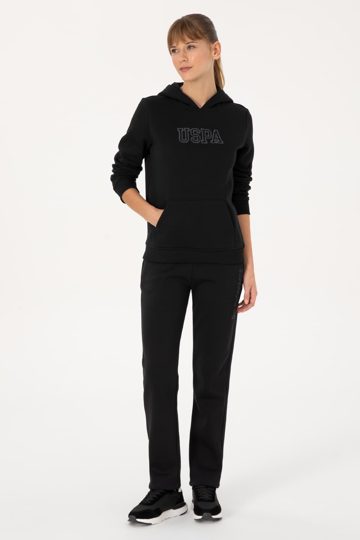 شلوار گرمکن زنانه U.S. Polo Assn. مشکی کرکی مدل 50313583-VR046 شلوار گرمکن زنانه U.S. Polo Assn. مشکی کرکی مدل 50313583-VR046