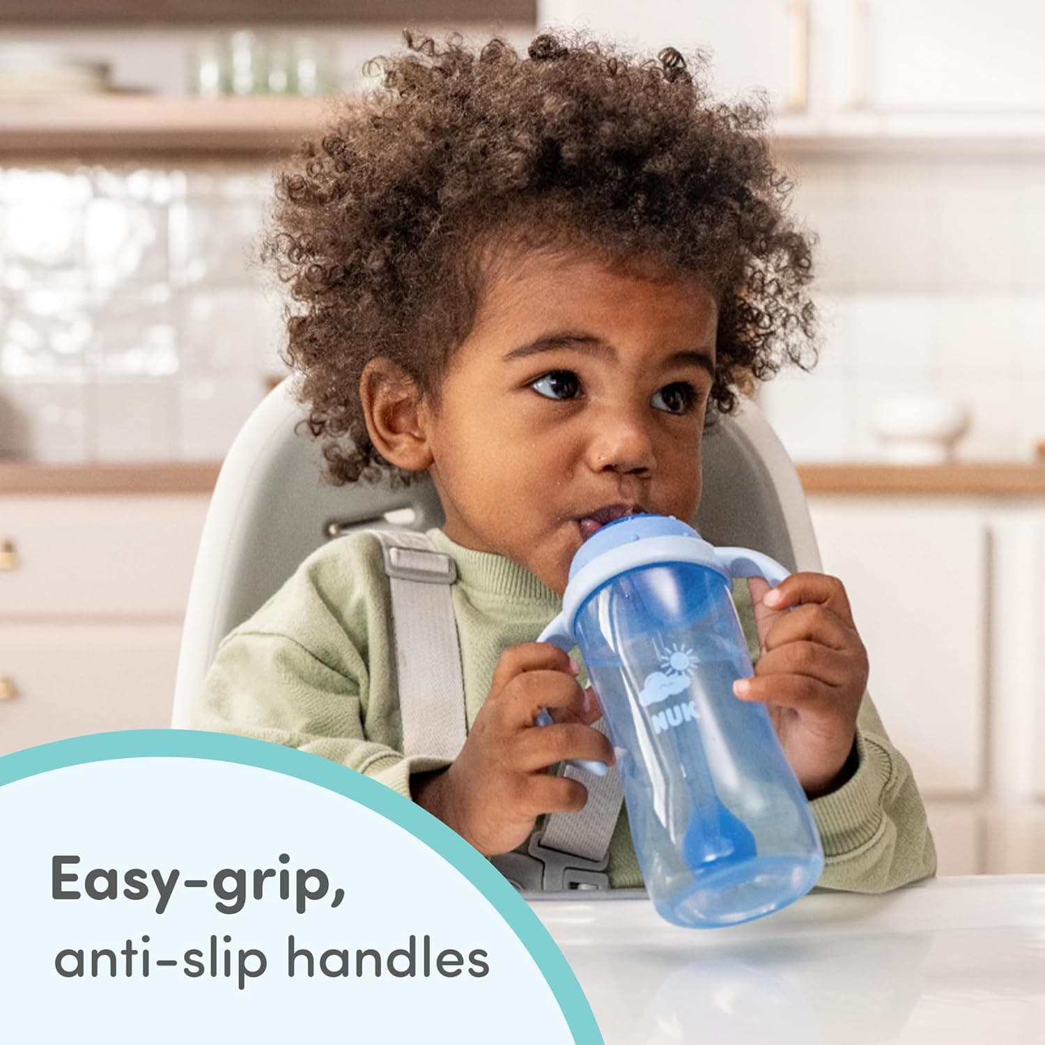لیوان آموزشی NUK با نی نرم 10 oz 8 ماه به بالا لیوان آموزشی NUK با نی نرم 10 oz 8 ماه به بالا