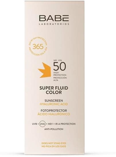 کرم ضدآفتاب رنگی صورت LABORATORIOS BABE Super Fluid Color SPF 50+ 50 Ml کرم ضدآفتاب رنگی صورت LABORATORIOS BABE Super Fluid Color SPF 50+ 50 Ml