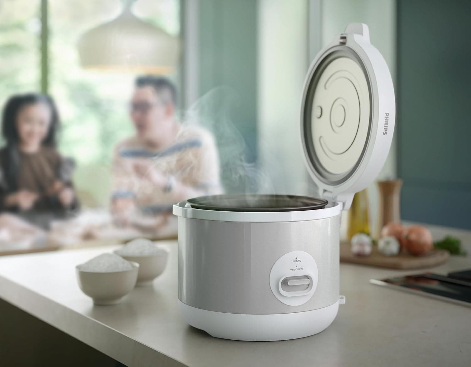 پلوپز PHILIPS ظرفیت 1.8L 10 Cups سیستم گرمایش 3D همراه با لیوان اندازهگیری پلوپز PHILIPS ظرفیت 1.8L 10 Cups سیستم گرمایش 3D همراه با لیوان اندازهگیری