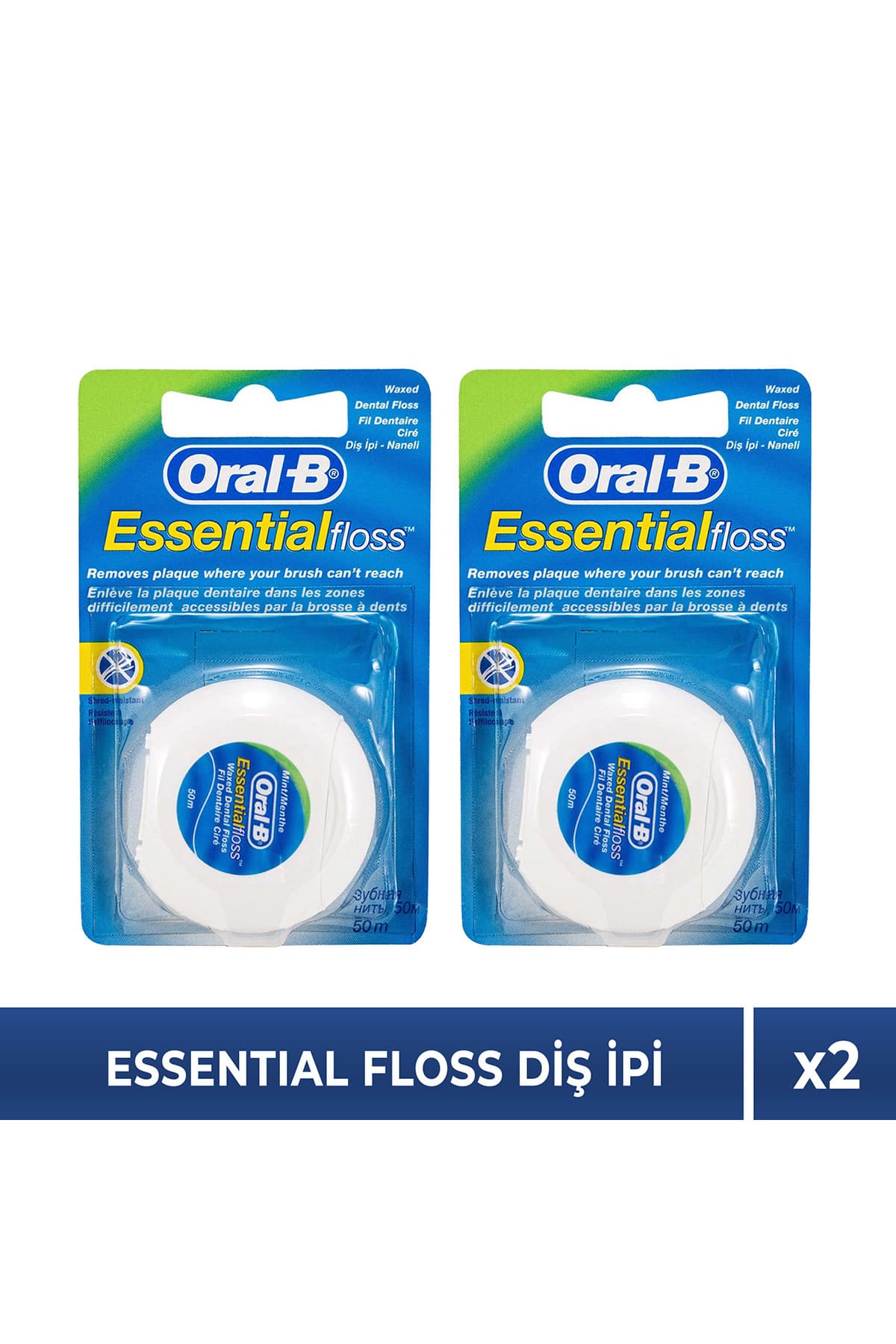 نخ دندان Oral-B Essential Floss 50M x2 عدد نخ دندان Oral-B Essential Floss 50M x2 عدد