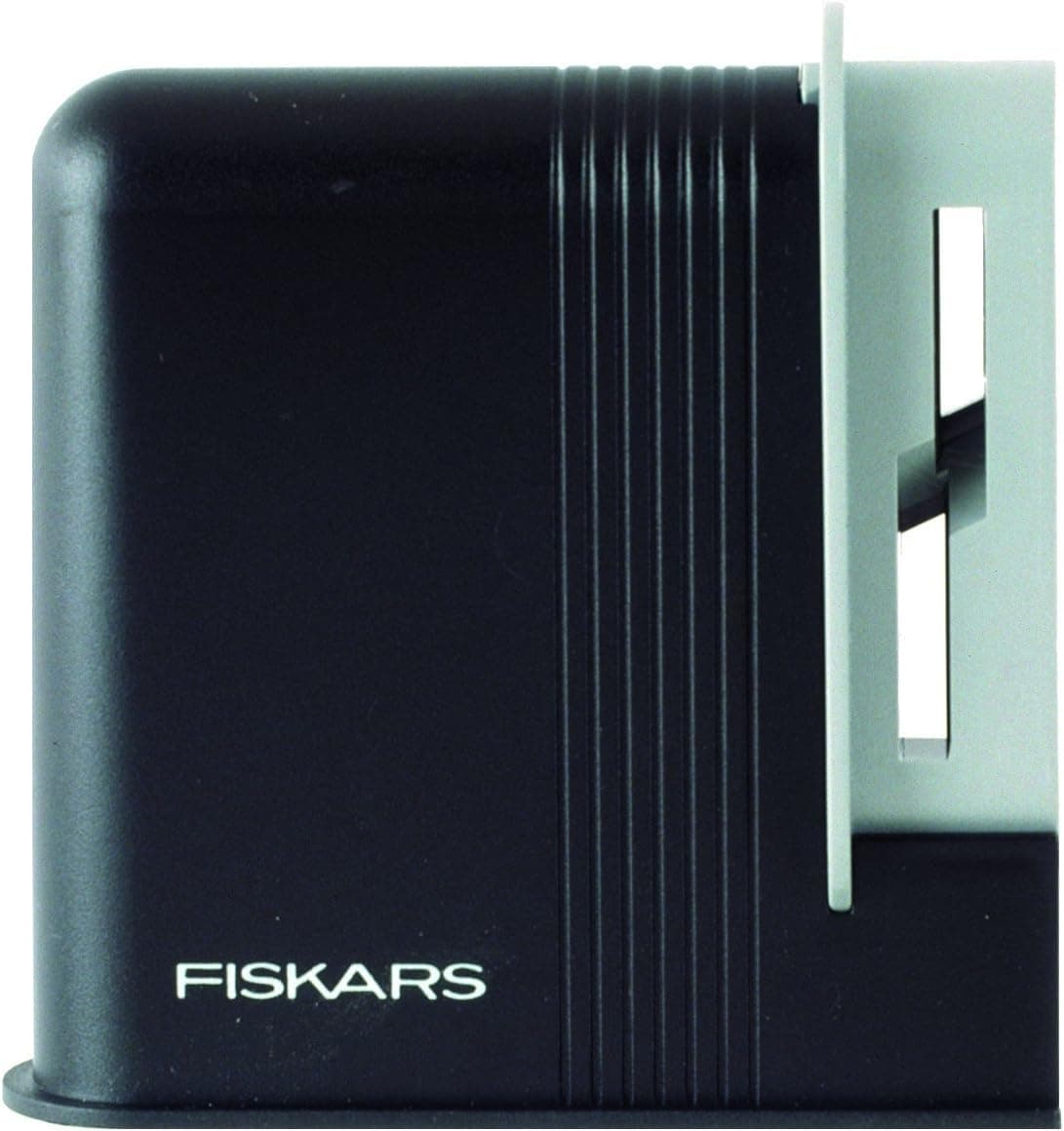تیزکن قیچی مناسب افراد راستدست Fiskars با سرهای سنبادهای سرامیکی و بدنه پلاستیکی مشکی و خاکستری مدل Clip-Sharp 1000812 تیزکن قیچی مناسب افراد راستدست Fiskars با سرهای سنبادهای سرامیکی و بدنه پلاستیکی مشکی و خاکستری مدل Clip-Sharp 1000812