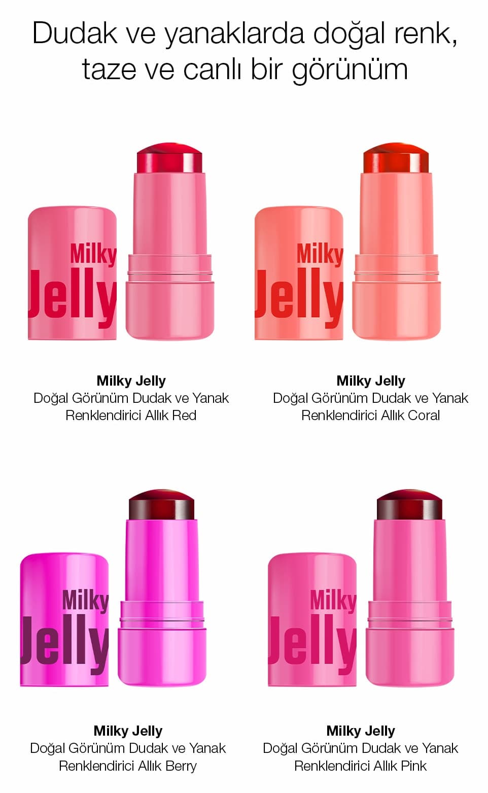 تینت لب و گونه PROCSIN Milky Jelly حالت طبیعی صورتی 5 GR تینت لب و گونه PROCSIN Milky Jelly حالت طبیعی صورتی 5 GR