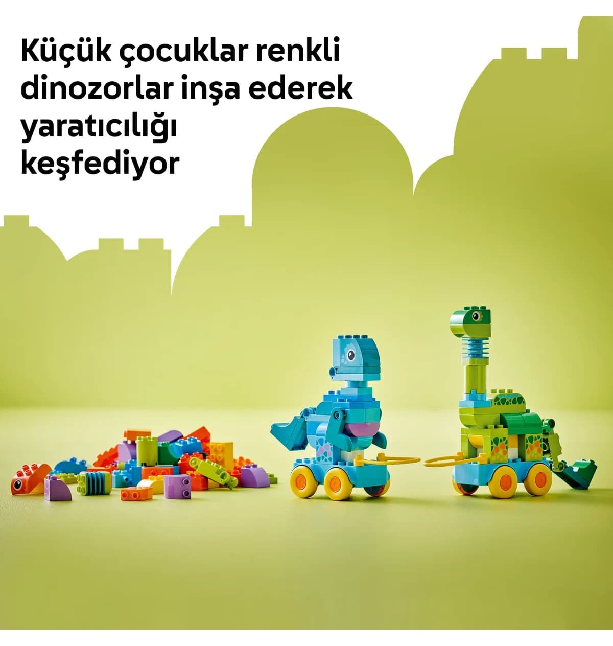 لگو DUPLO دایناسورهای چرخدار ۳ در ۱ مدل 10451 ۱۰۸ قطعه لگو DUPLO دایناسورهای چرخدار ۳ در ۱ مدل 10451 ۱۰۸ قطعه