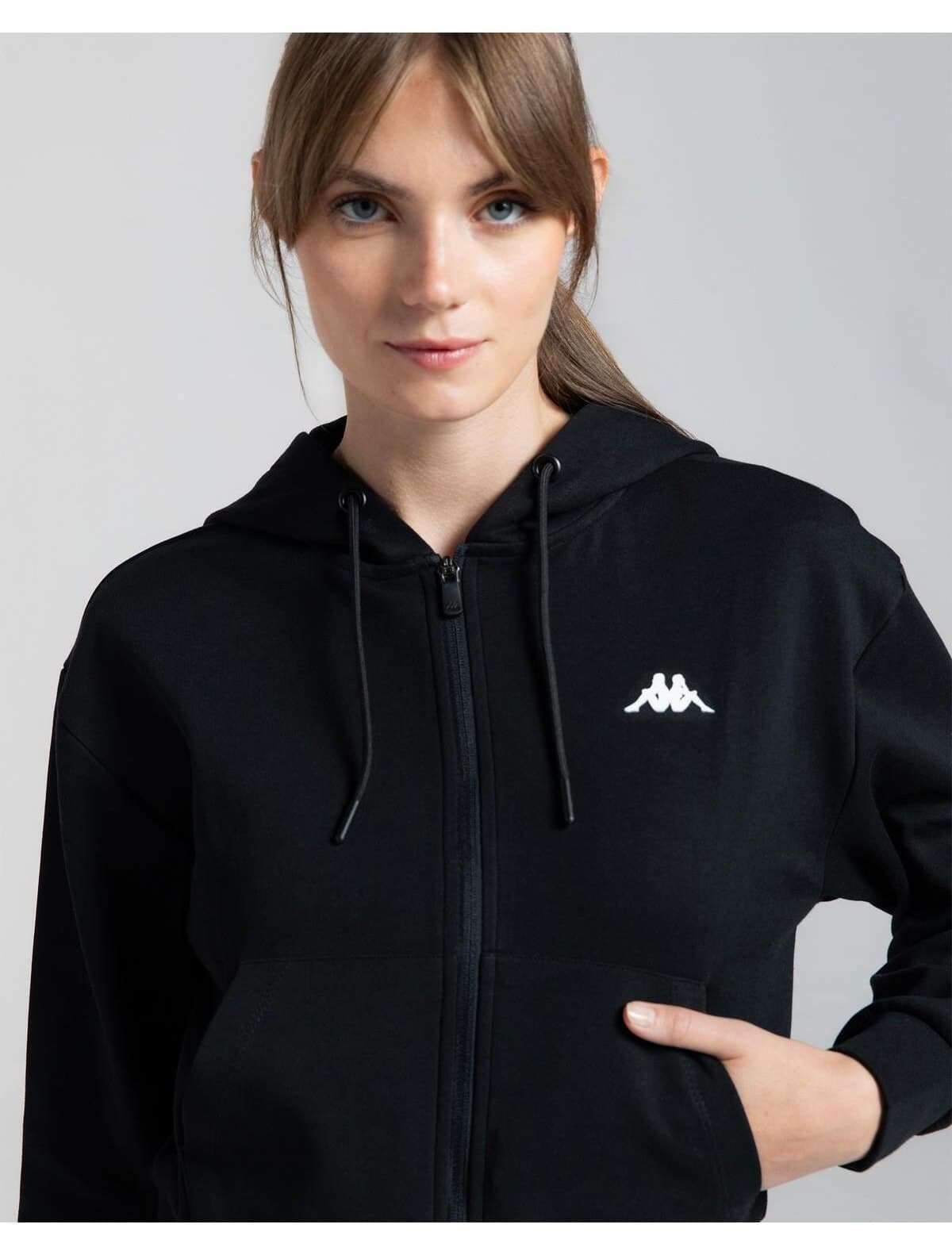 ژاکت ورزشی زنانه Kappa Authentic Moe مشکی مدل 371P62W005 ژاکت ورزشی زنانه Kappa Authentic Moe مشکی مدل 371P62W005