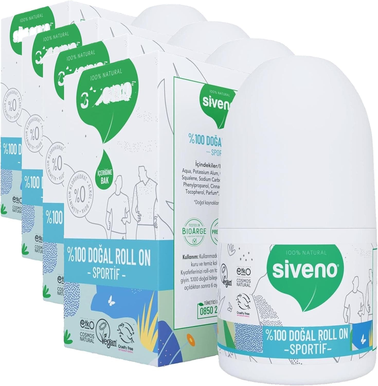 دئودورانت رولآن ورزشی Siveno %100 طبیعی گیاهی ضد بوی عرق بدون لک وگان 50 ml دئودورانت رولآن ورزشی Siveno %100 طبیعی گیاهی ضد بوی عرق بدون لک وگان 50 ml