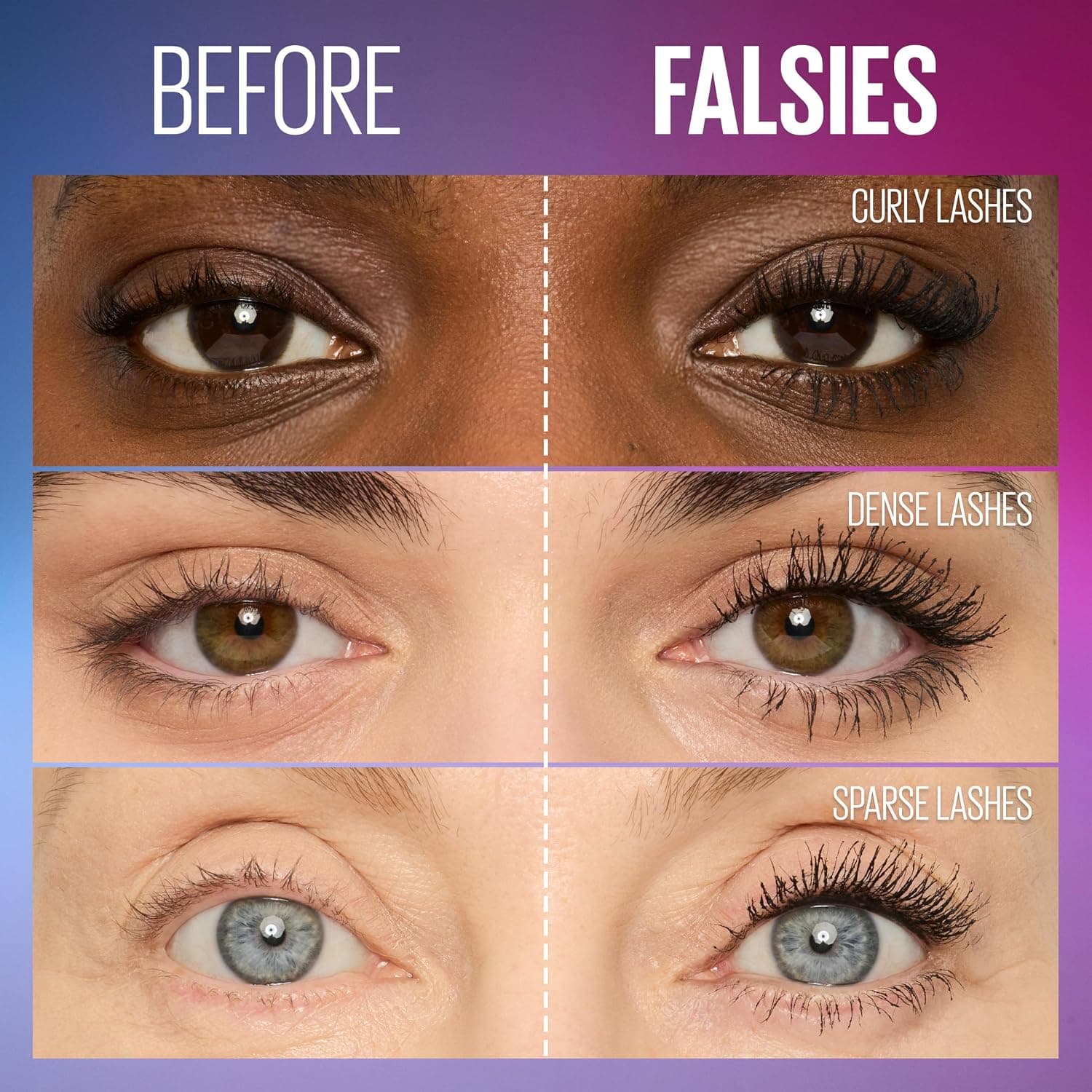 ریمل ضدآب حجمدهنده MAYBELLINE مدل Volume Express The Falsies رنگ مشکی بسیار پررنگ ریمل ضدآب حجمدهنده MAYBELLINE مدل Volume Express The Falsies رنگ مشکی بسیار پررنگ
