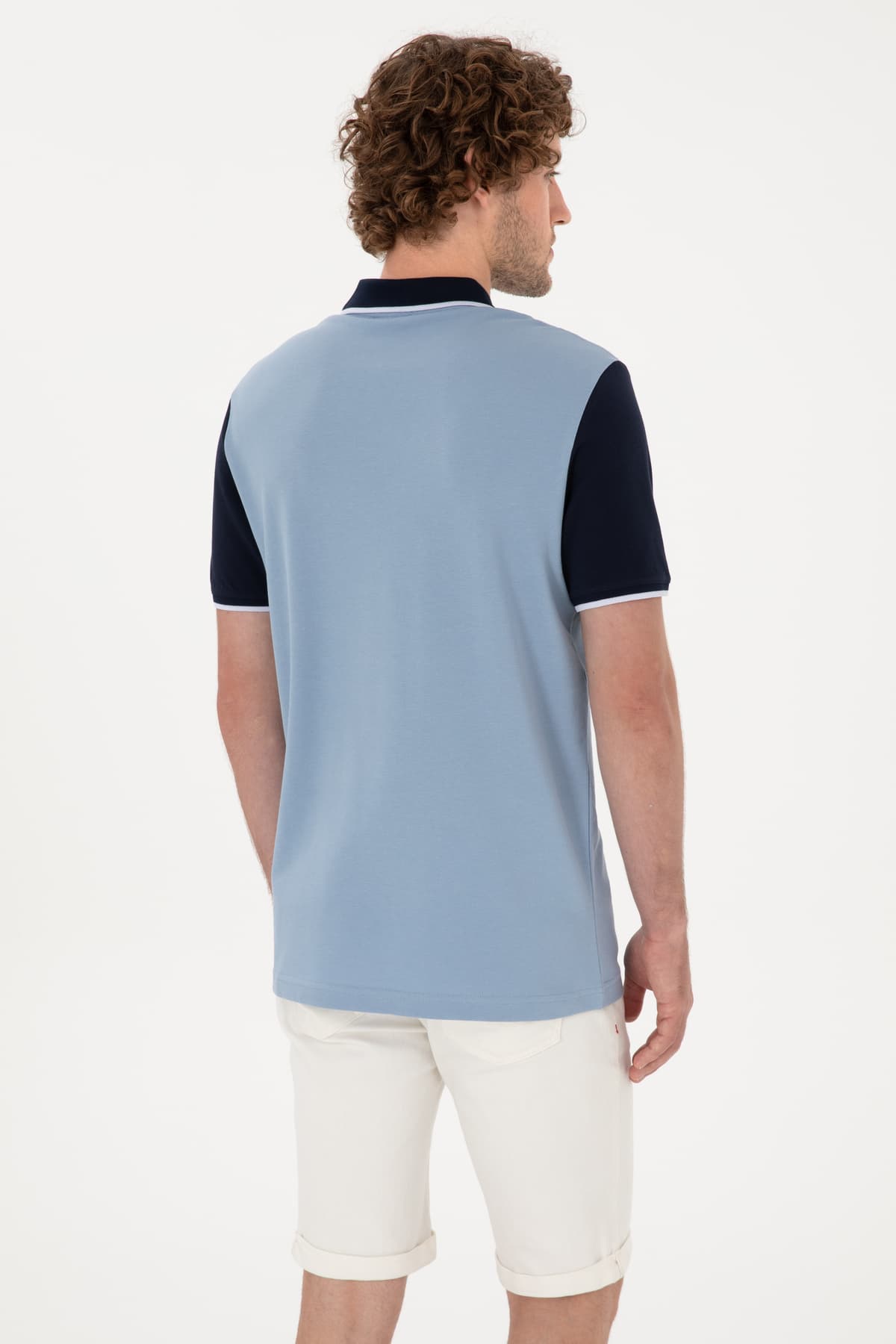 تیشرت مردانه U.S. Polo Assn. فیت معمولی یقه پولو آبی مدل 50306871-VR036 تیشرت مردانه U.S. Polo Assn. فیت معمولی یقه پولو آبی مدل 50306871-VR036