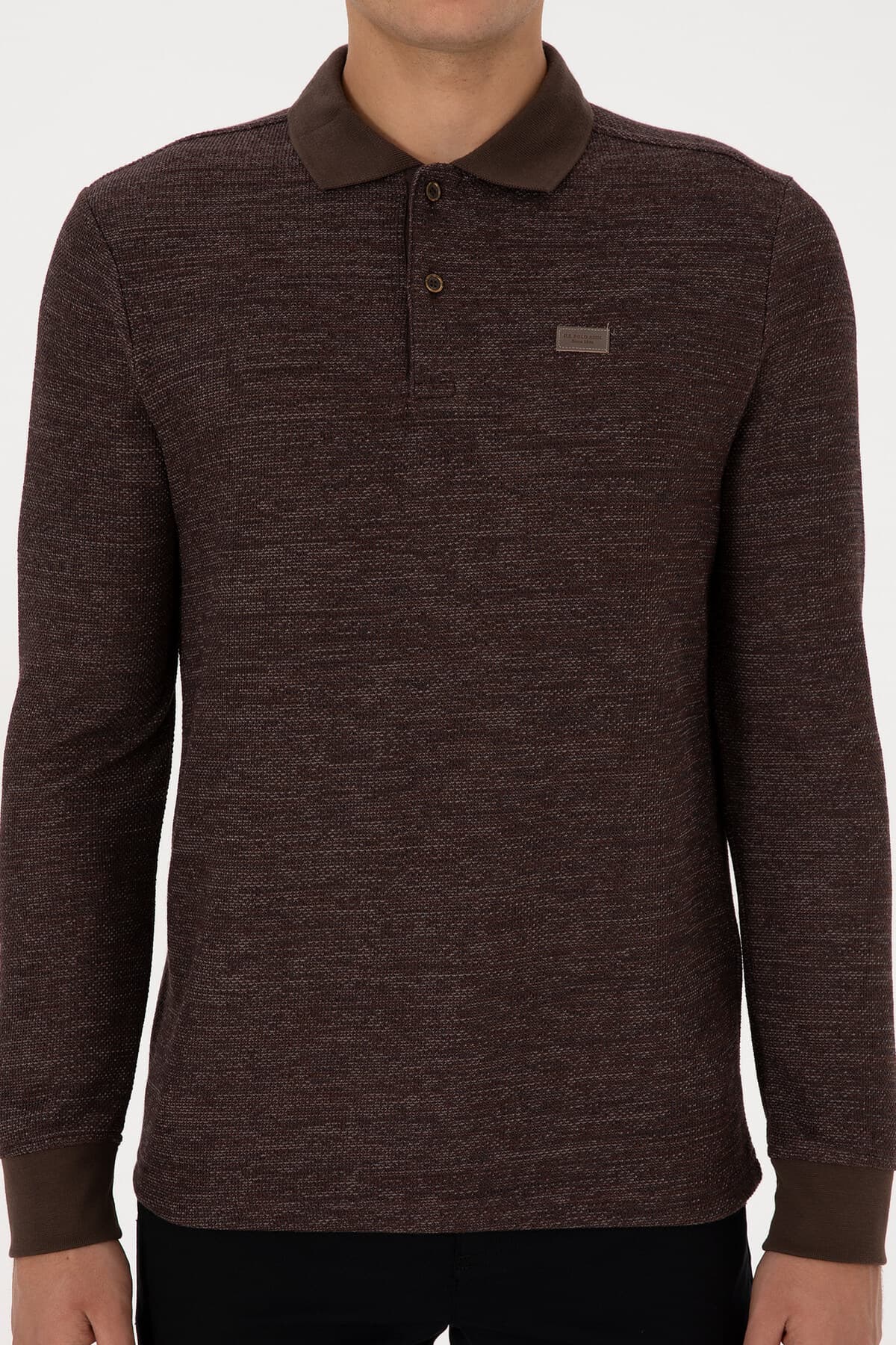 سوئیشرت مردانه U.S. Polo Assn. فیت معمولی یقه پولو قهوهای مدل 50307730-VR029 سوئیشرت مردانه U.S. Polo Assn. فیت معمولی یقه پولو قهوهای مدل 50307730-VR029