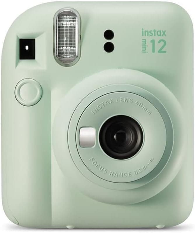 دوربین فوری instax Fujifilm سبز نعنایی با بسته فیلم 40 شاتی مدل Mini 12 دوربین فوری instax Fujifilm سبز نعنایی با بسته فیلم 40 شاتی مدل Mini 12