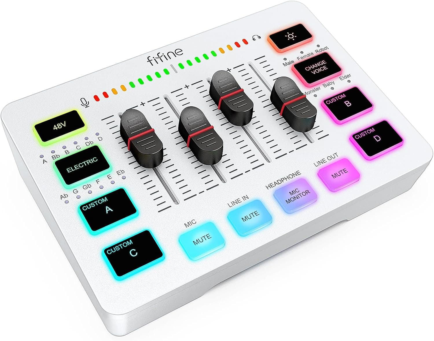 میکسر صوتی گیمینگ FIFINE مدل Ampligame SC3 با رابط میکروفون XLR میکسر صوتی گیمینگ FIFINE مدل Ampligame SC3 با رابط میکروفون XLR