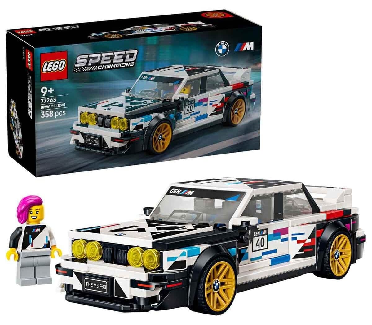 لگو Speed Champions مدل BMW M3 (E30) 77263 با ۱ مینیفیگور لگو Speed Champions مدل BMW M3 (E30) 77263 با ۱ مینیفیگور