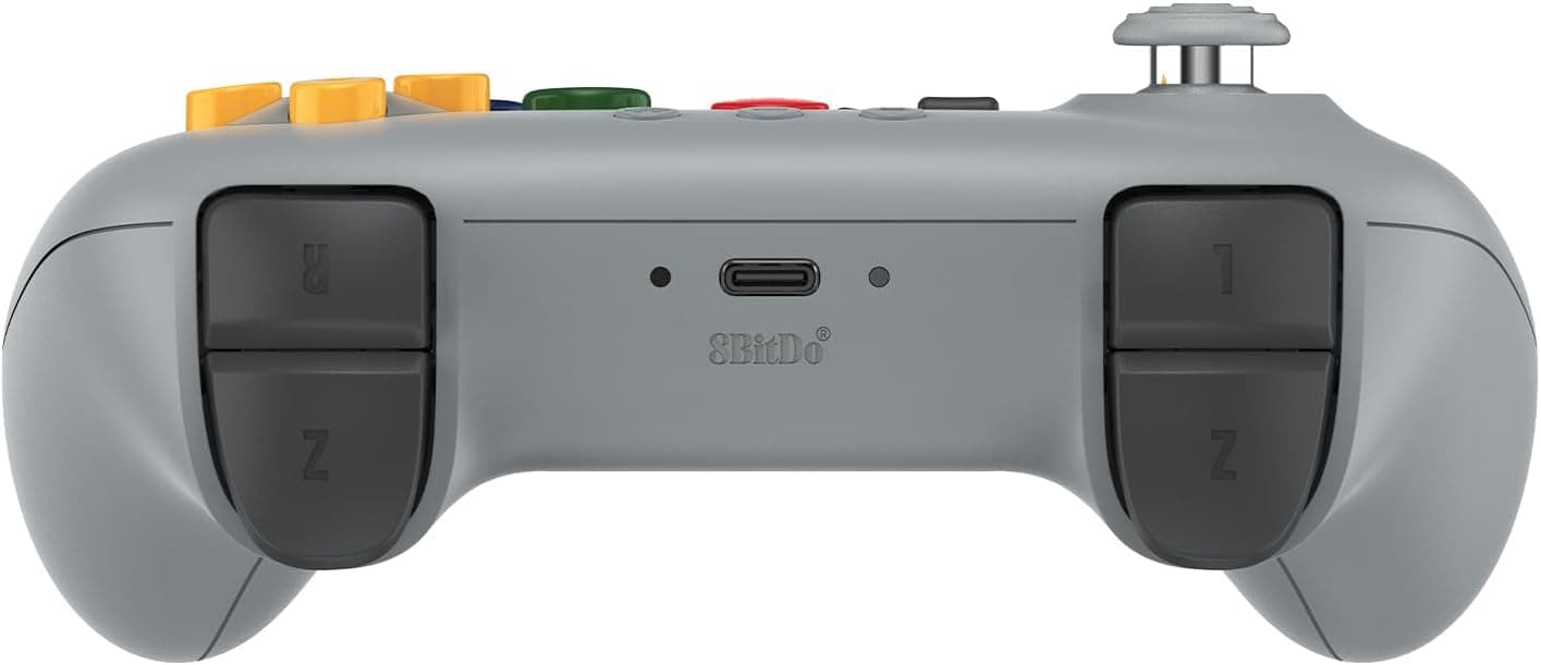 دسته بازی بیسیم 8BitDo برای کنسول N64 با آنالوگ 3D و سازگار با Windows مدل 64، خاکستری دسته بازی بیسیم 8BitDo برای کنسول N64 با آنالوگ 3D و سازگار با Windows مدل 64، خاکستری