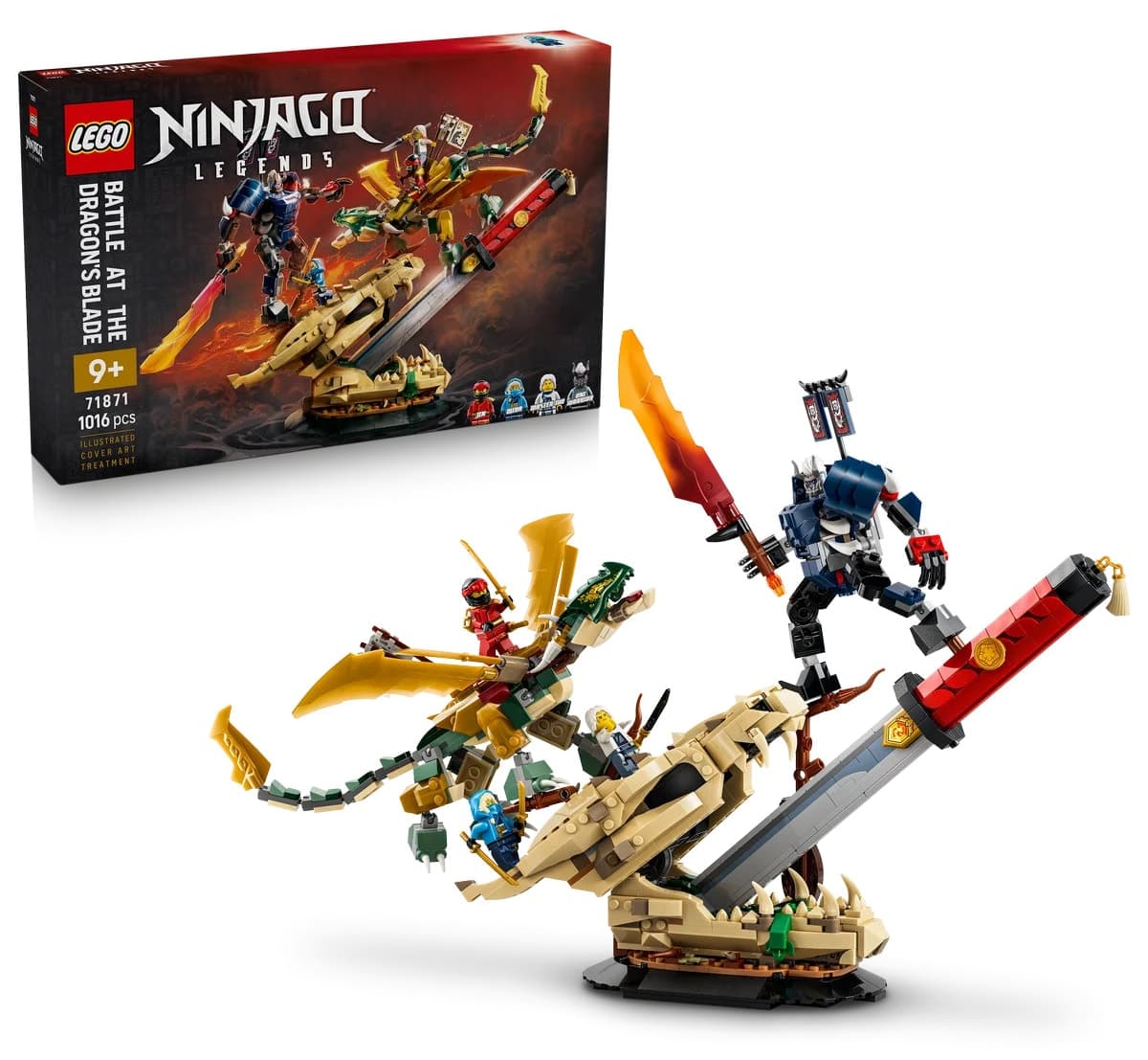 لگو NINJAGO نبرد شمشیر اژدها ۱۰۱۶ قطعهای مدل 71871 لگو NINJAGO نبرد شمشیر اژدها ۱۰۱۶ قطعهای مدل 71871