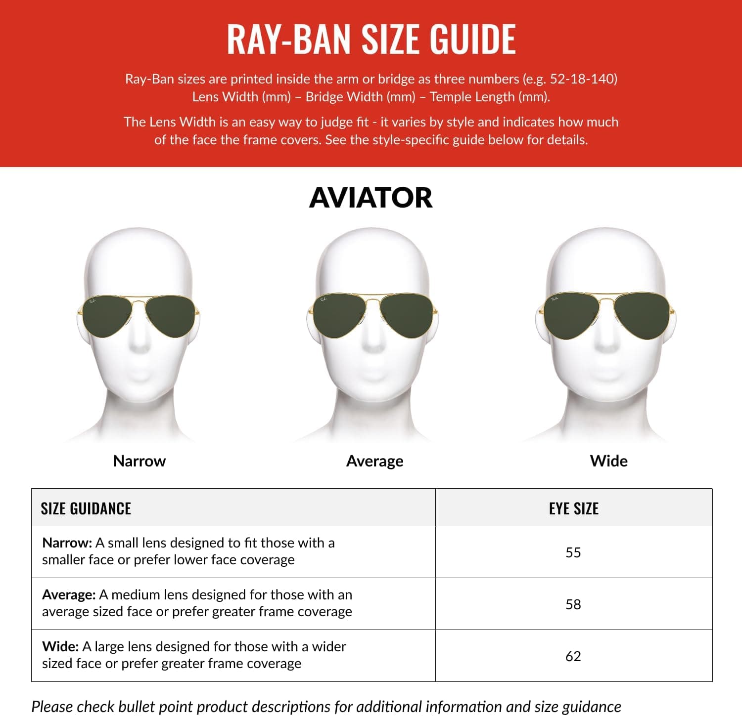 عینک آفتابی Ray-Ban مدل RB3025 با طرح Classic Aviator عینک آفتابی Ray-Ban مدل RB3025 با طرح Classic Aviator