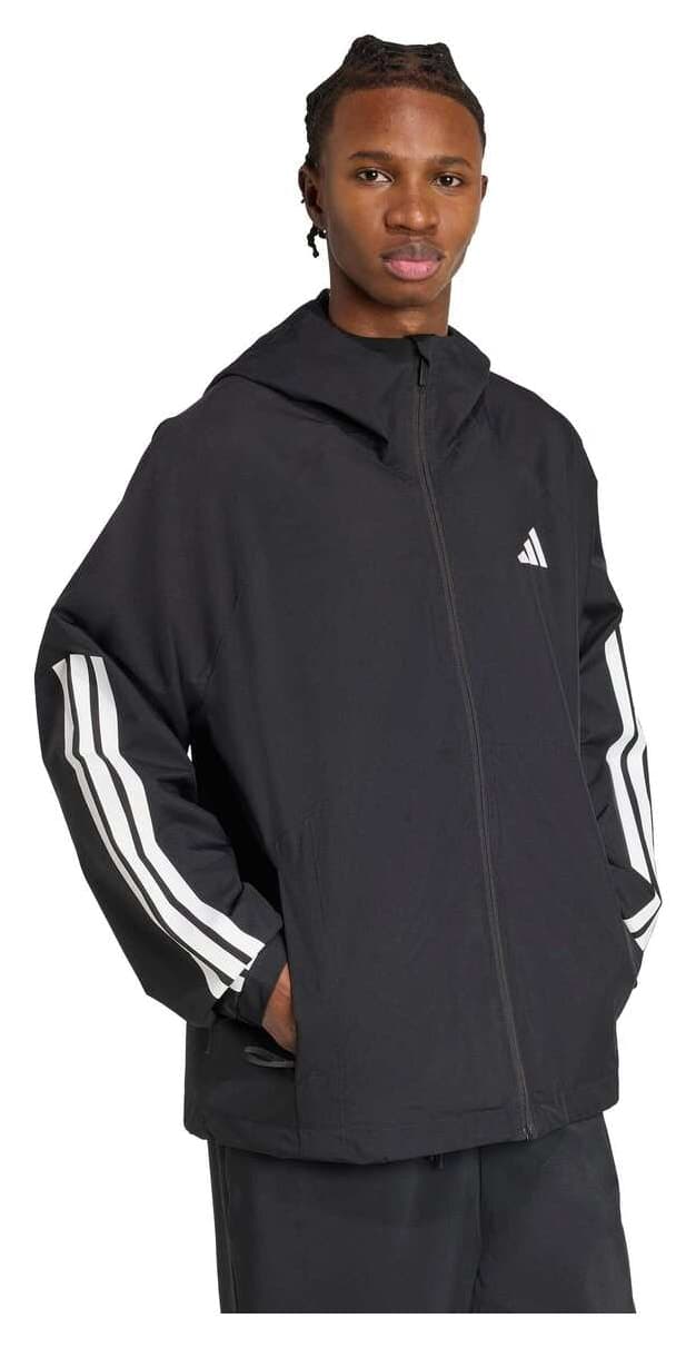 کاپشن مردانه adidas Essentials کاپوتدار CLIMAPROOF 3-Stripes کاپشن مردانه adidas Essentials کاپوتدار CLIMAPROOF 3-Stripes