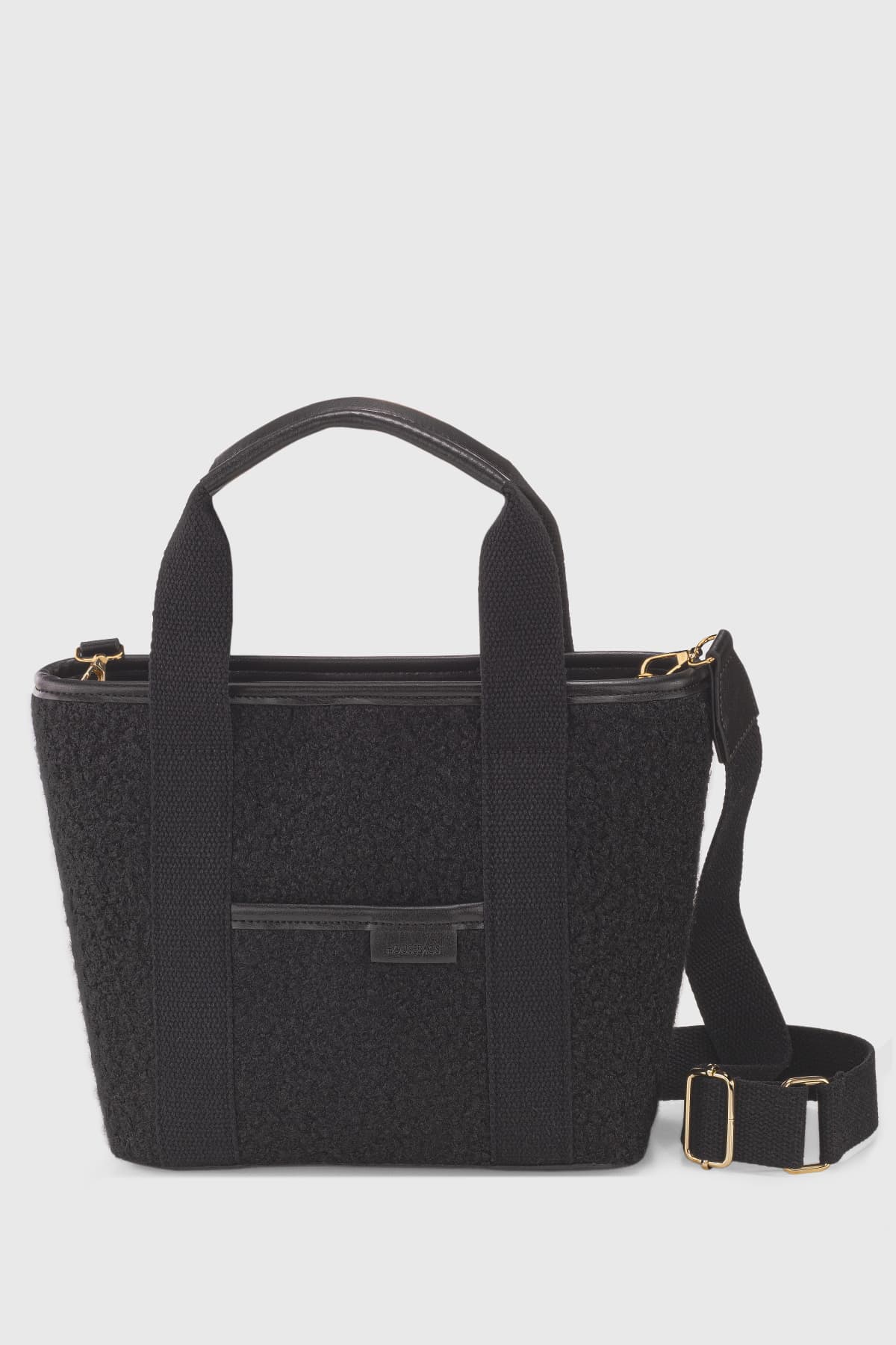 کیف زنانه Housebags کانواس مشکی با خز مصنوعی دو دسته مدل 246 کیف زنانه Housebags کانواس مشکی با خز مصنوعی دو دسته مدل 246