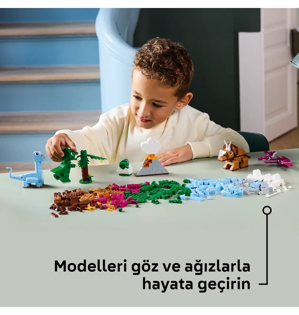 لگو Classic دایناسورهای خلاقانه مدل 11041 450 قطعه لگو Classic دایناسورهای خلاقانه مدل 11041 450 قطعه