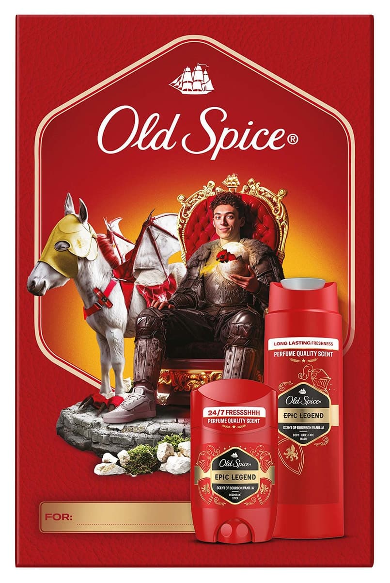 ست هدیه مردانه Old Spice Epic Legend دئودورانت بدون آلومینیوم 50ml و شوینده 250ml ست هدیه مردانه Old Spice Epic Legend دئودورانت بدون آلومینیوم 50ml و شوینده 250ml