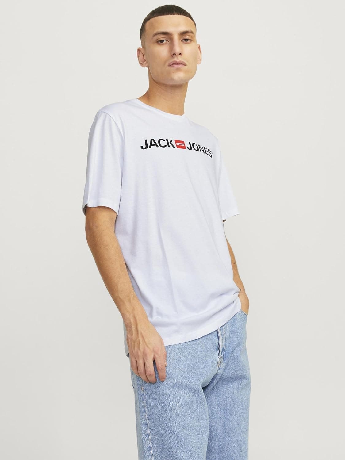 تیشرت مردانه JACK & JONES یقه گرد اسلیم فیت لوگودار مدل Jjecorp تیشرت مردانه JACK & JONES یقه گرد اسلیم فیت لوگودار مدل Jjecorp