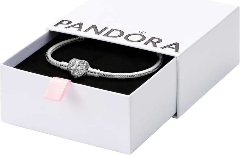 دستبند زنانه Pandora نقرهای با قفل قلبیشکل و کیوبیک زیرکونیا Icons دستبند زنانه Pandora نقرهای با قفل قلبیشکل و کیوبیک زیرکونیا Icons