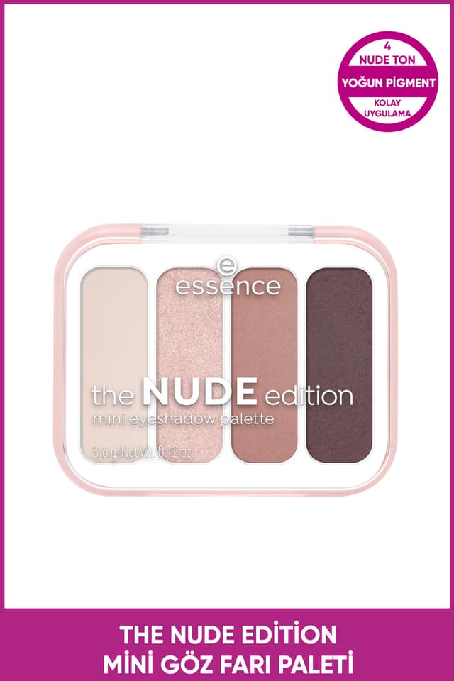 پالت سایه چشم مینی Essence مدل The Nude Edition پالت سایه چشم مینی Essence مدل The Nude Edition