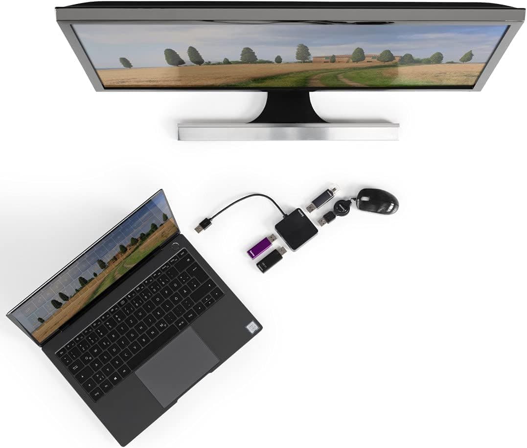 هاب USB Hama مشکی 4 پورت USB 2.0 480 Gbps مدل 00200121 هاب USB Hama مشکی 4 پورت USB 2.0 480 Gbps مدل 00200121